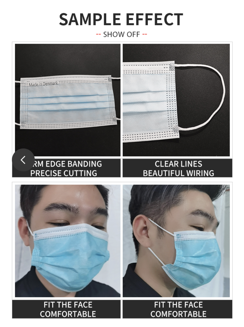 Dây chuyền sản xuất y tế trên khuôn mặt đầy đủ máy mặt nạ 3ply mặt tự động